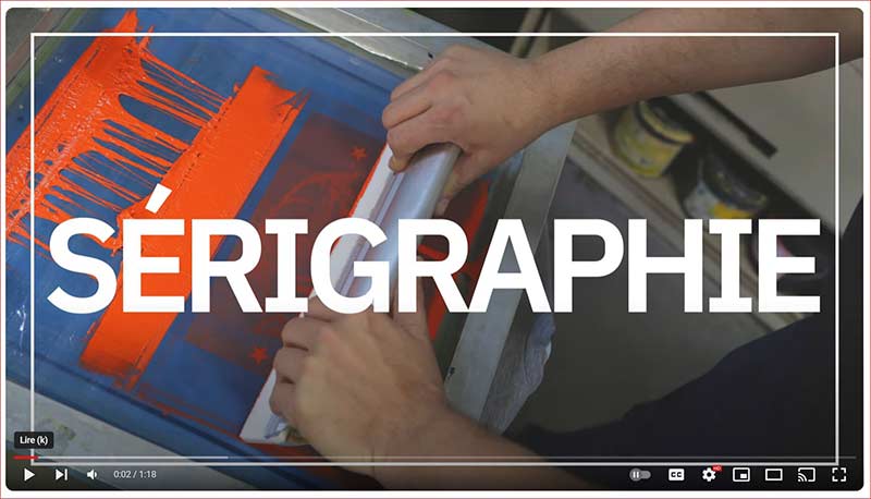 Imprimerie Gregoire vêtements promotionnels - Vidéos sérigraphie