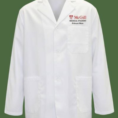 Contre-manteau en popeline avec boutons modèle standard