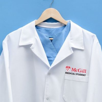 Contre-manteau en popeline avec boutons